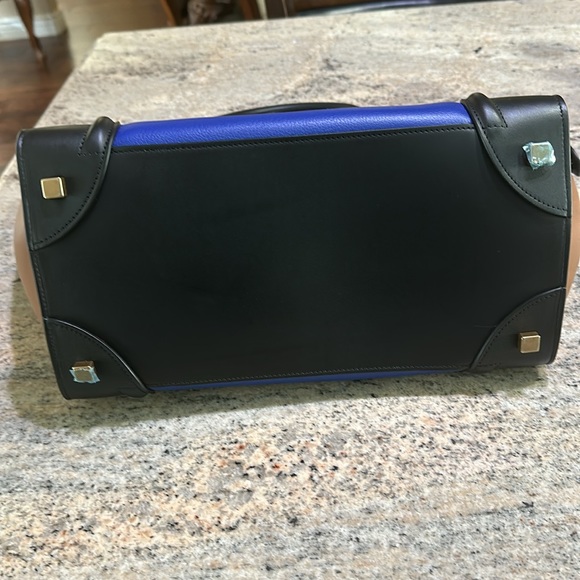 Celine Smooth Calfskin Tri-Color Luggage Indigo - Picture 5 of 7